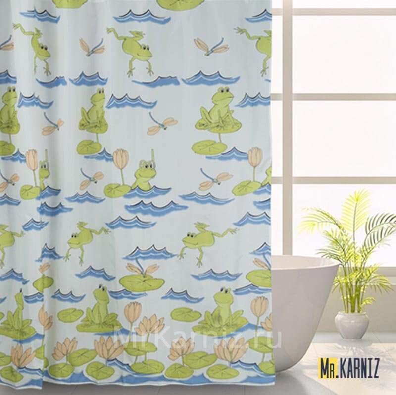 Штора для ванной Frog Frolic Штора для ванной Frog Frolic