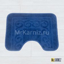 Коврик в туалет ТН темно-синий