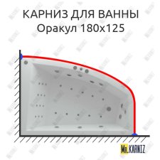 Карниз для ванны Aquatek Оракул 180х125 Усиленный 25 мм MrKARNIZ