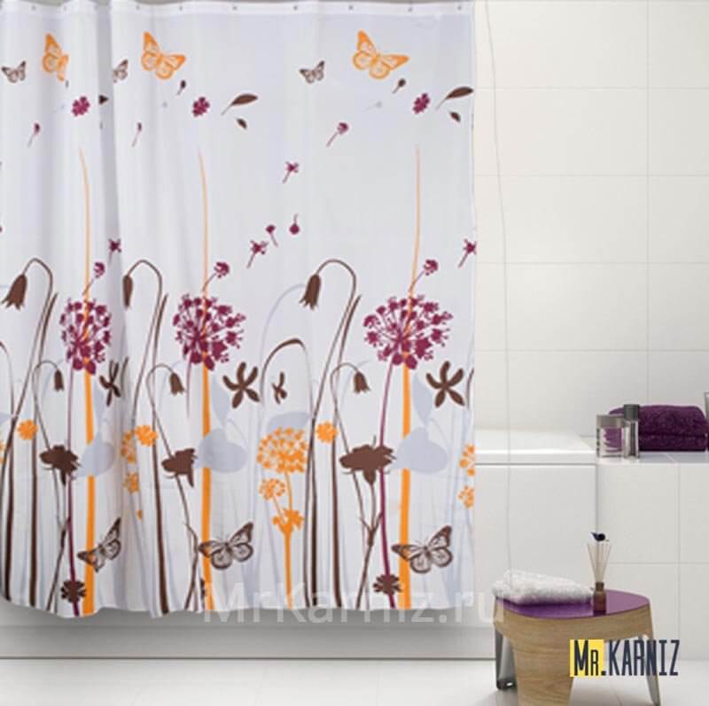 Штора для ванной FLOWER shRUBS Штора для ванной FLOWER SHRUBS