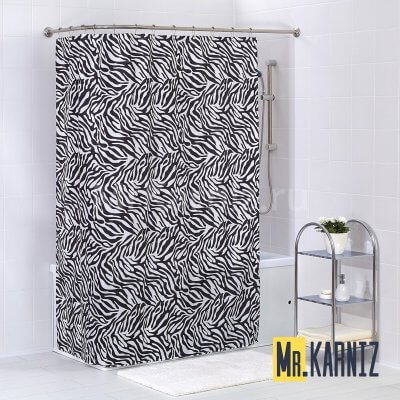 Штора для ванной Zebra line