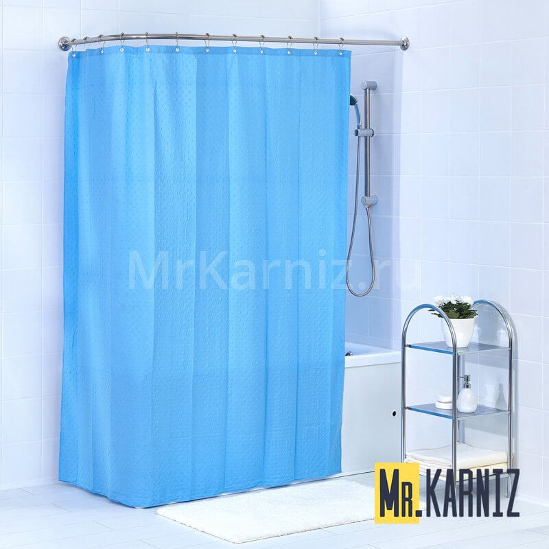 Шторa двойная "Пузырьки" голубой Шторa двойная Пузырьки голубой