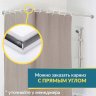 Карниз для душа Угловой Г образный 115х90 Усиленный 25 мм MrKARNIZ фото 7