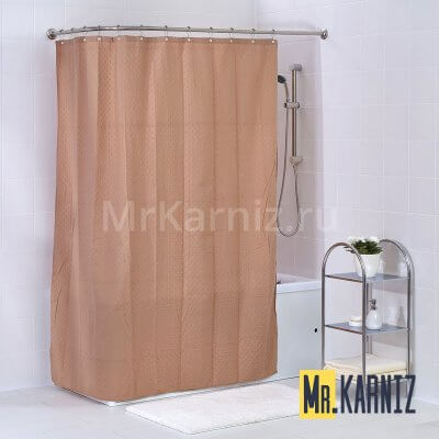 Шторa двойная Пузырьки бежевый