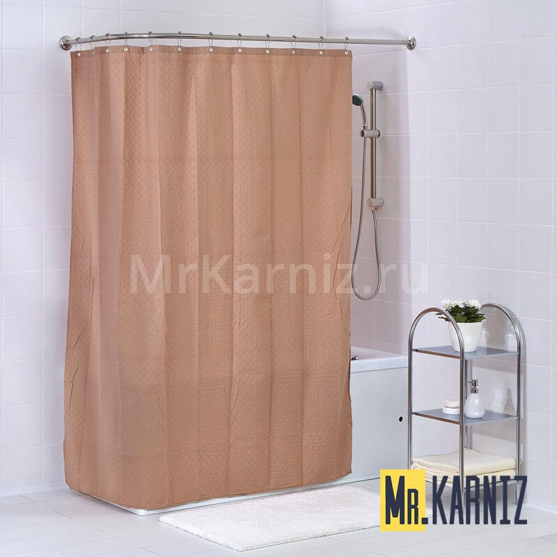 Шторa двойная "Пузырьки" бежевый Шторa двойная Пузырьки бежевый