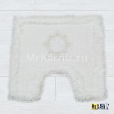Ковер для туалета Royal белый